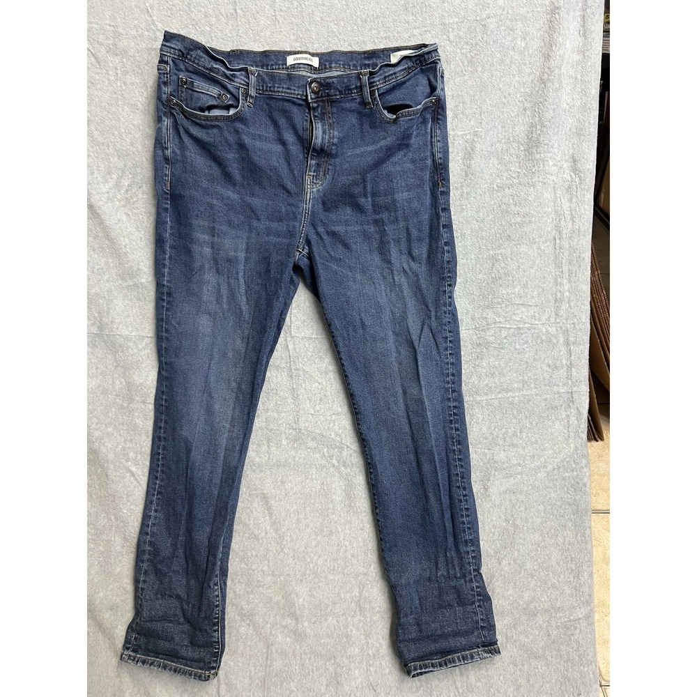 Goodthreads Mens Slim Fit Jeans 40x32 Dark Wash Blue Denim Pants GT US 40W x 32L